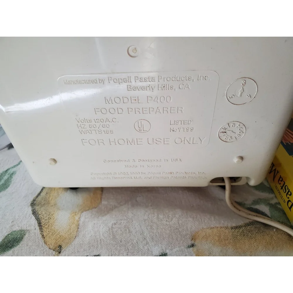 Popeil Pasta Maker w/accessories